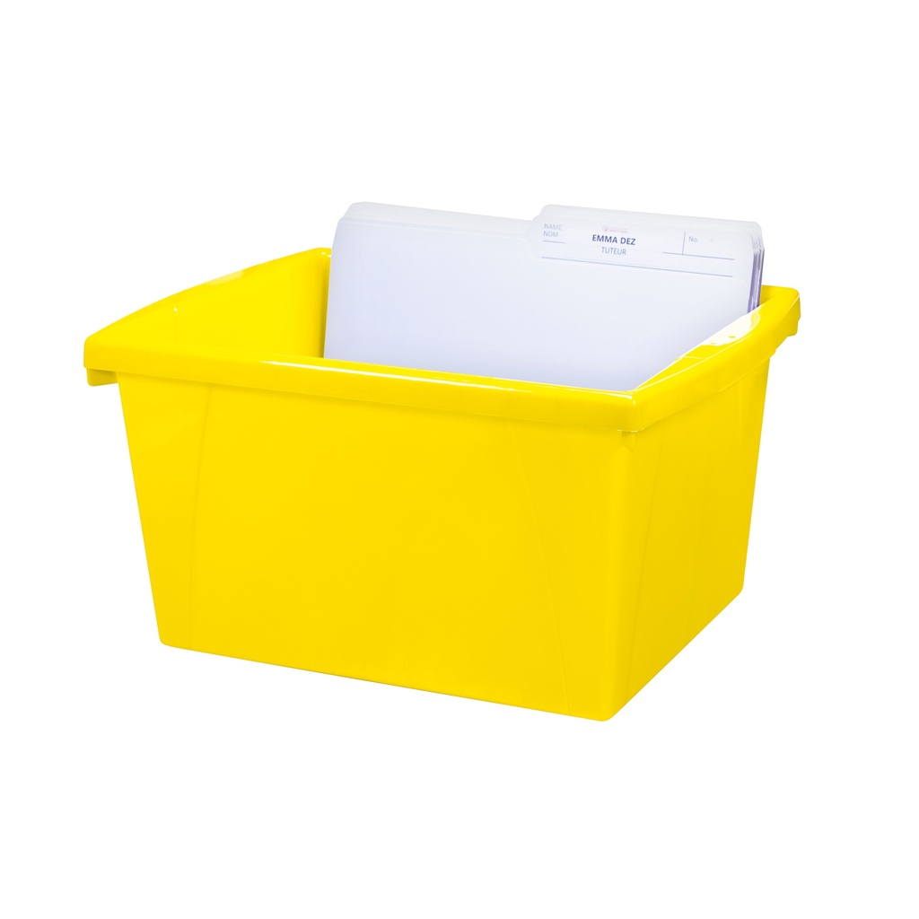 Small Classroom Storage Bin Yellow Each