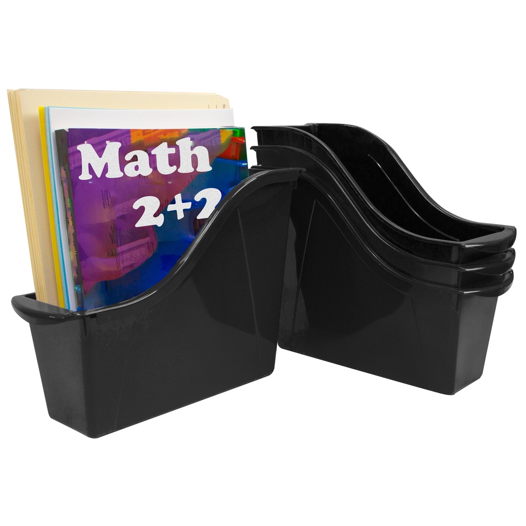 Small Book Bin Black