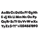 Black 4" Casual Font Ready Letters Combo Pack