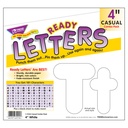 White 4-Inch Casual Uppercase/Lowercase Combo Pack Ready Letters®
