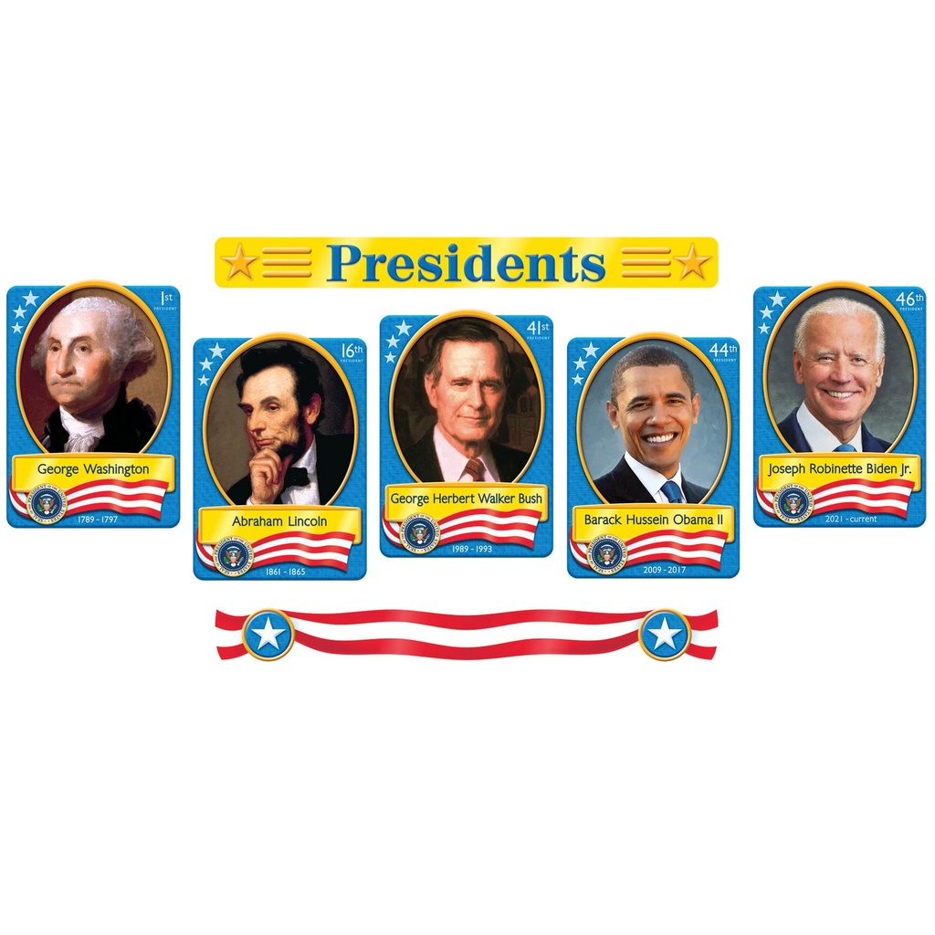 U S Presidents Bulletin Board Set