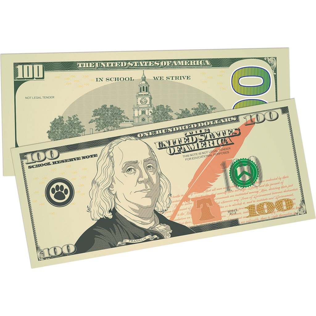 110ct Play Money Assorted Bills