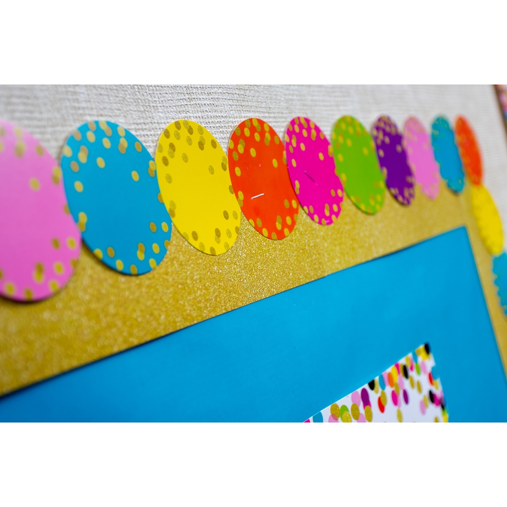 Confetti Circles Die-Cut Border