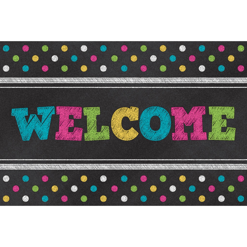 30ct Chalkboard Brights Welcome Postcards