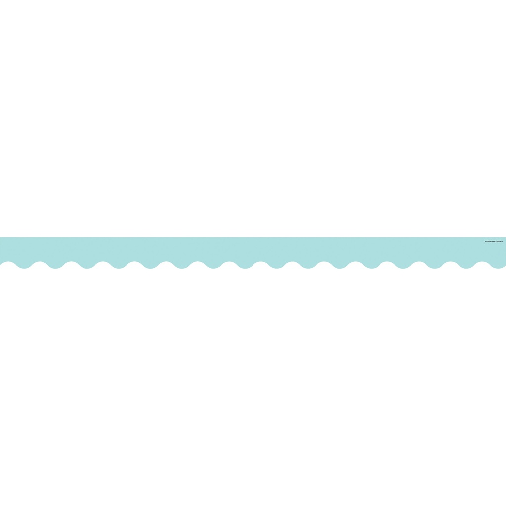 Pastel Blue Scalloped Border Trim