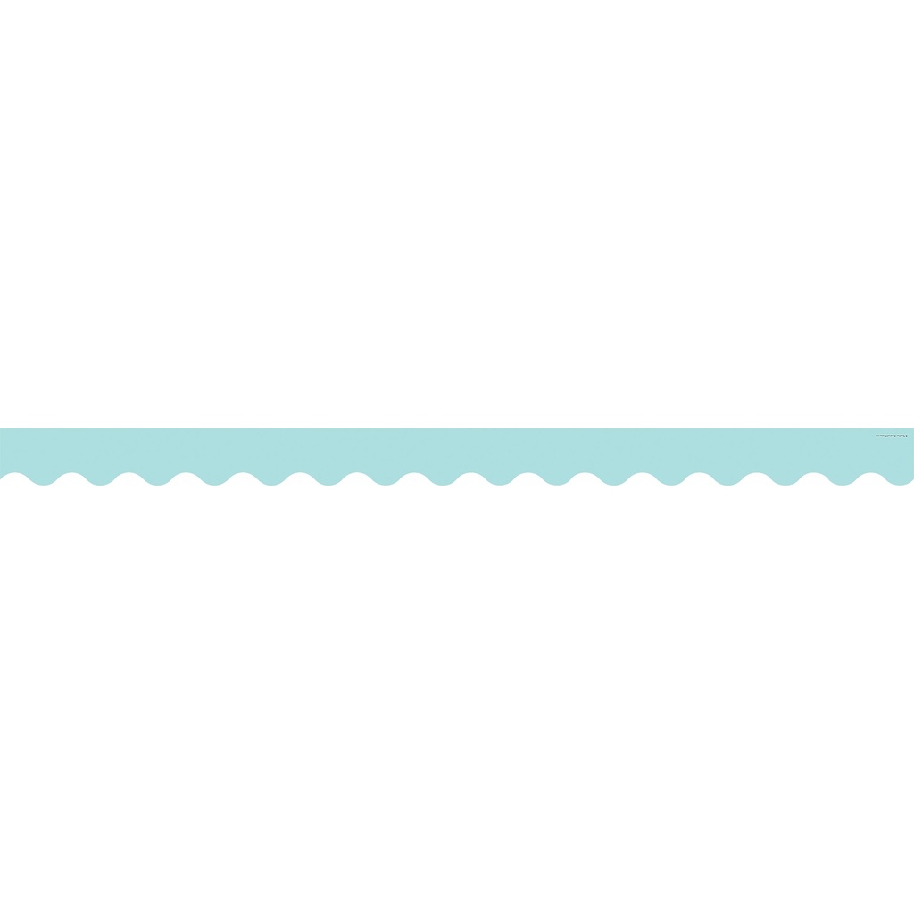 Pastel Blue Scalloped Border Trim