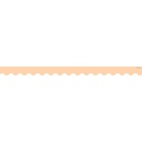 35' Peach Scalloped Border Trim