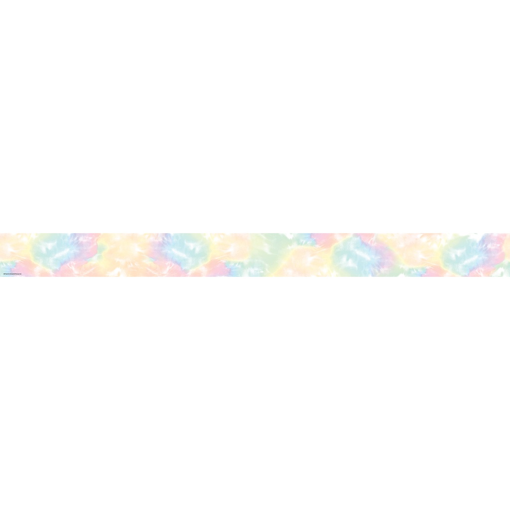 35' Pastel Pop Tie-Dye Straight Border Trim