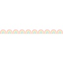 35' Pastel Pop Rainbows Die-Cut Border Trim