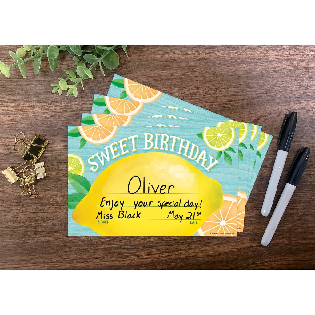 Lemon Zest Sweet Birthday Awards