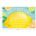 Lemon Zest Sweet Birthday Awards