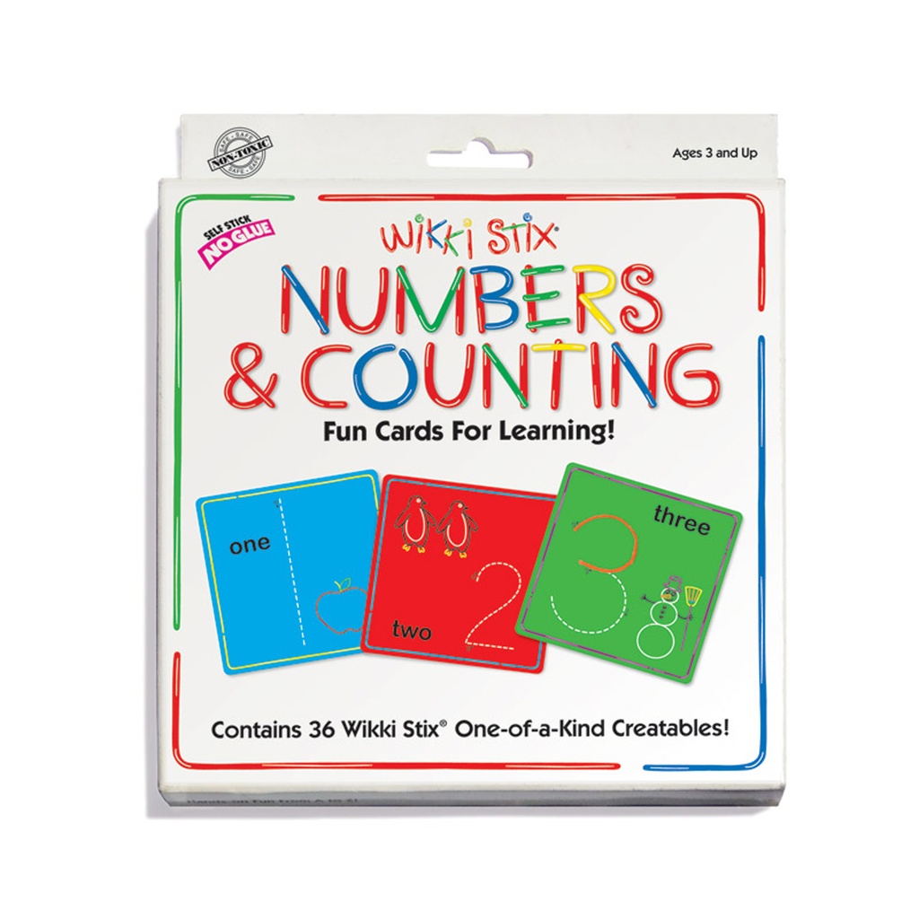 Wikki Stix® Numbers & Counting Card Set