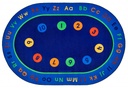 Basic Concepts Literacy Rug 6ft 9in x 9ft 5in Oval