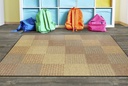 7ft 6in x 12ft Cozy Basketweave Blocks/Multi Carpe