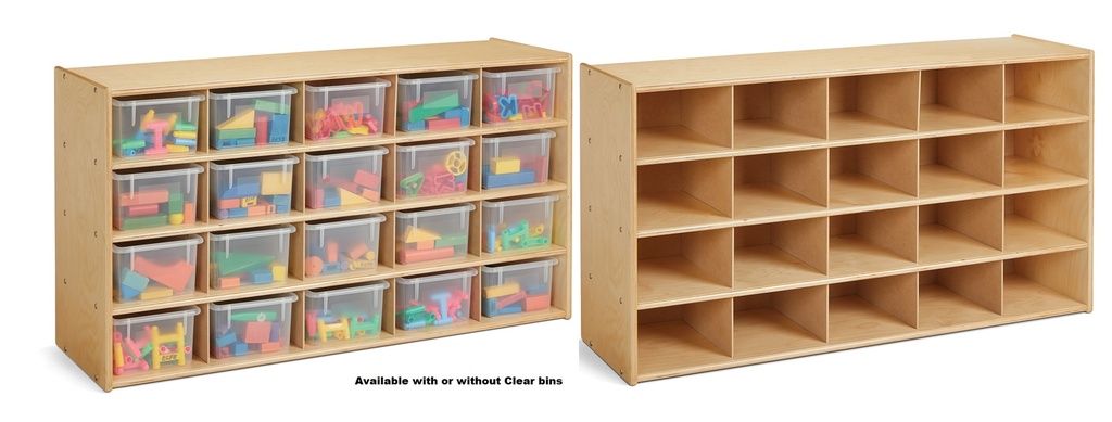 Young Time 20 Cubbie Tray Storage
