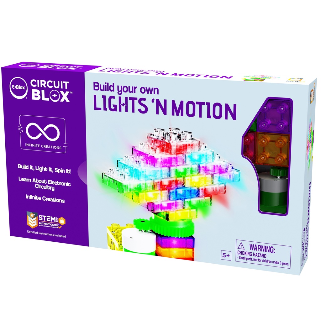Circuit Blox™ Lights 'N Motion Geared Motor Single Student Set