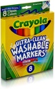 8ct Crayola Washable Markers Classic Colors Cone Tip