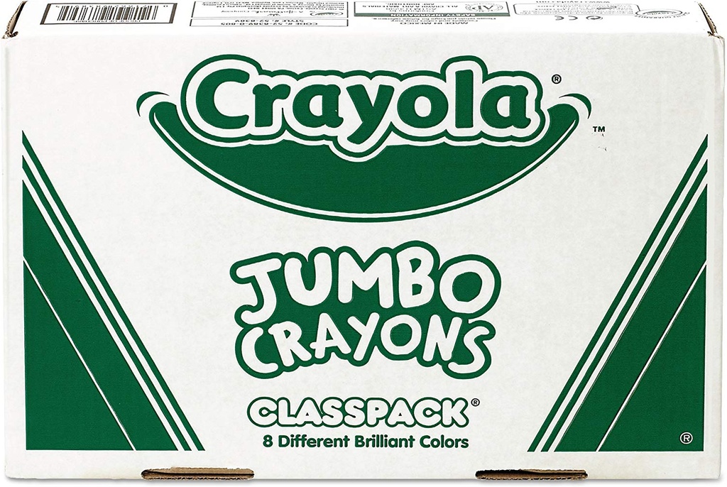 200ct 8 Color Jumbo Crayola Crayon Classpack