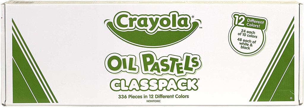 336ct 12 Color Crayola Oil Pastel Classpack