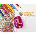 Twist-n-Sharp™ Kids Pencil Sharpener, Assorted Colors, Pack of 6