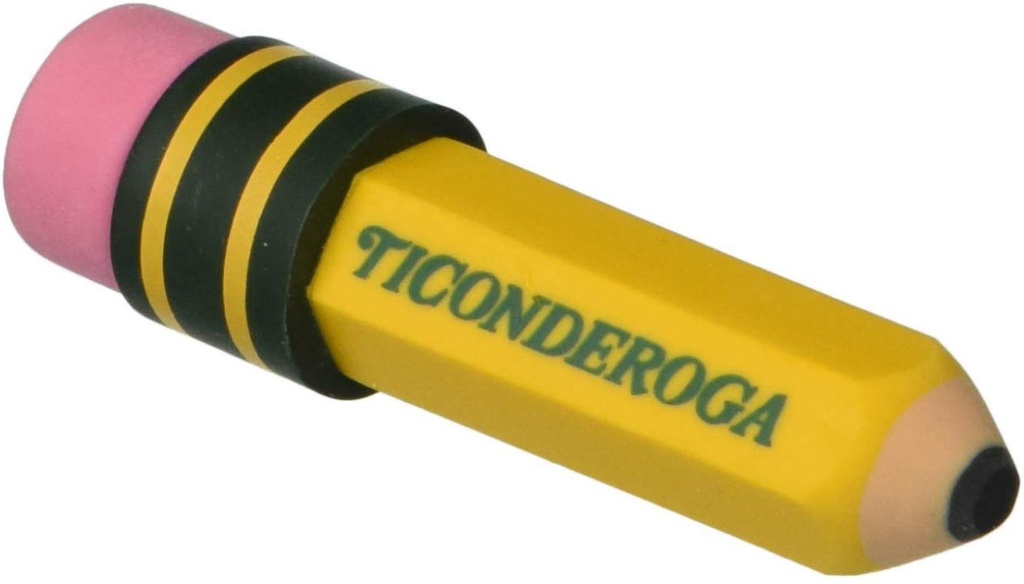 Ticonderoga Pencil Shaped Eraser Each
