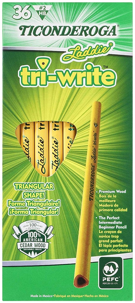 36ct No2 Triwrite Laddie Pencil without Eraser