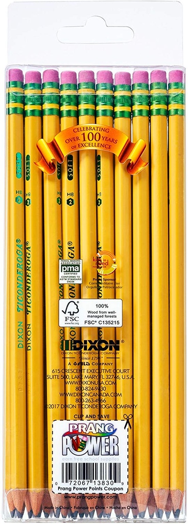 30ct No 2 Ticonderoga Pre Sharpened Pencils