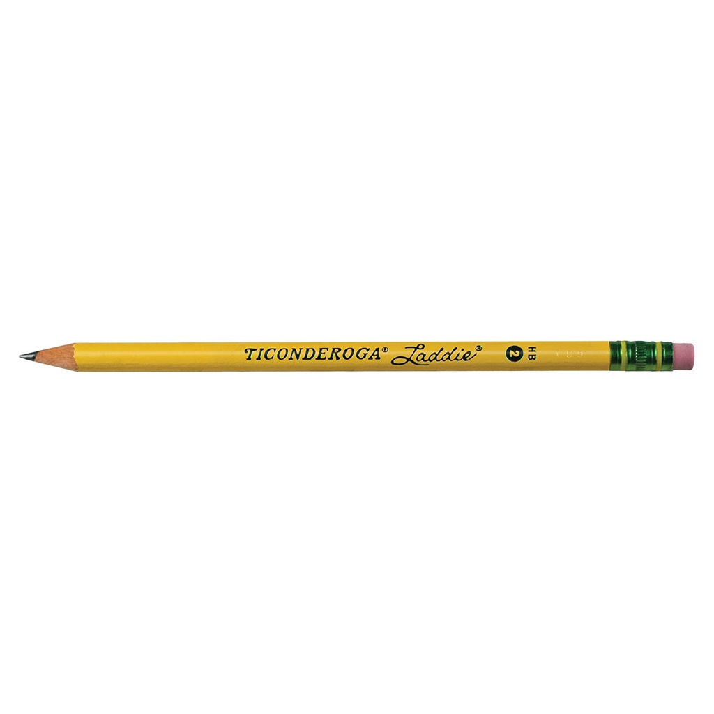 12ct Ticonderoga Laddie Pencils with Erasers