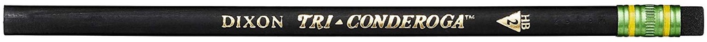 12ct No 2 Tri Conderoga Pencils with Sharpener