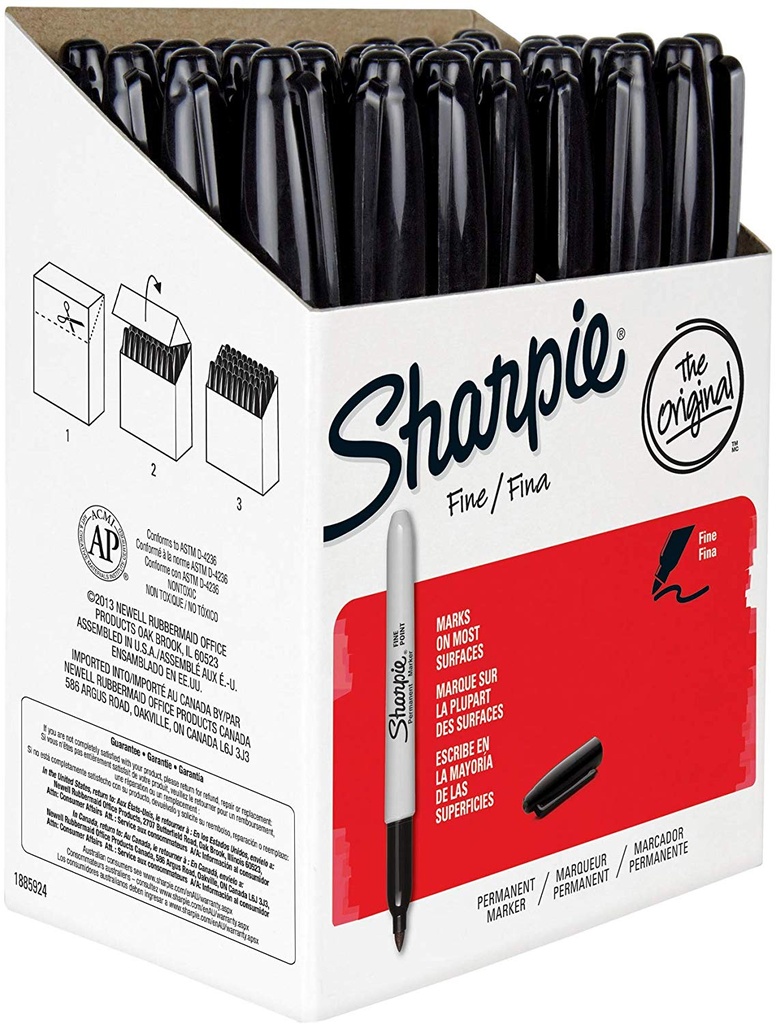 36ct Fine Point Black Sharpie Box