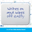 White Two-Sided 6" x 9" Dry Erase Boards Pack of 12