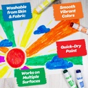 6 Color Washable Paint Sticks 3ct