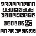 Black 4" Tiles Uppercase Ready Letters®