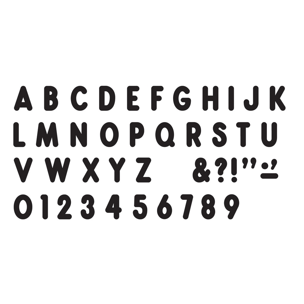 Black 7-Inch Billboard Uppercase Ready Letters®