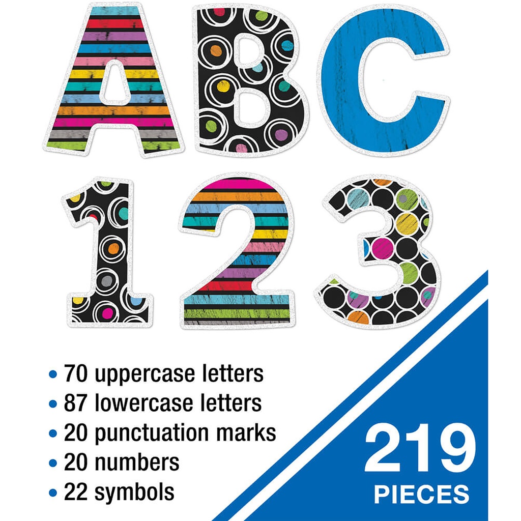 Colorful Chalkboard Combo Pack EZ Letters