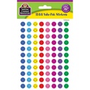 Mini Multi Color Happy Face Stickers Valu-Pak 6,864ct