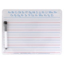 9" x 12" 2-Sided Ruled/Plain Handwriting Whiteboard with Marker/Eraser Sets 5ct