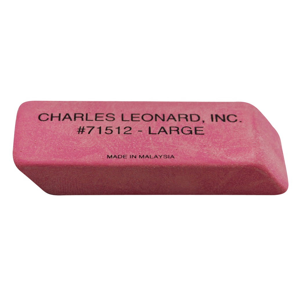 Large Natural Rubber Pink Wedge Erasers 36ct