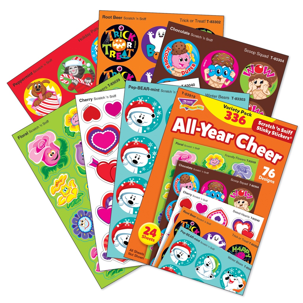 All Year Cheer Stinky Stickers® Variety Pack