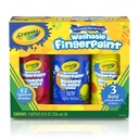 3 Bold Colors Washable Fingerpaints 2ct