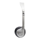 Black Leatherette Multimedia Stereo Headphone