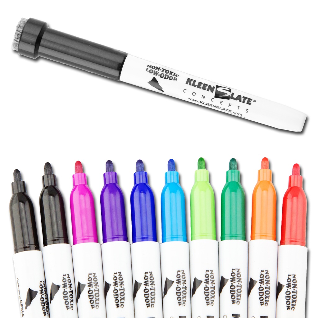 10pk Dry Erase Markers with Erasers