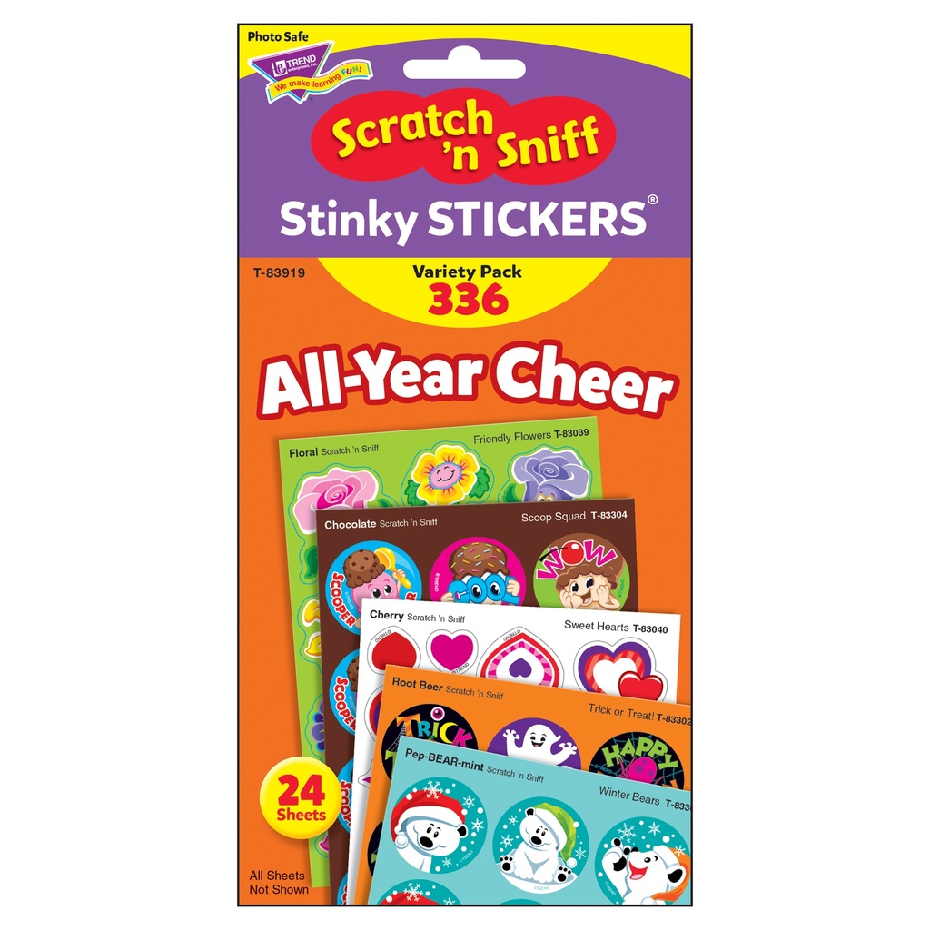 All Year Cheer Stinky Stickers® Variety Pack