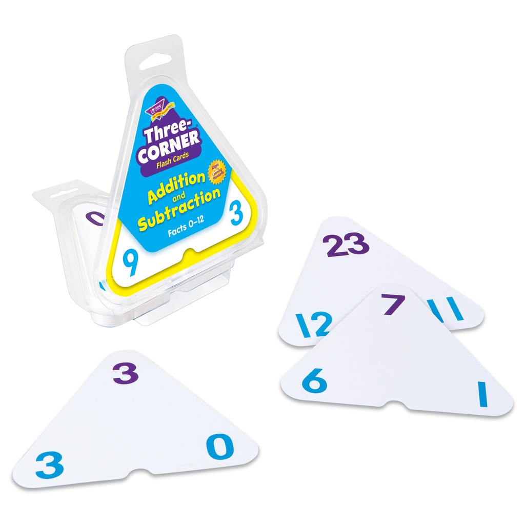 Addition and Subtraction Three-Corner® Flash Cards