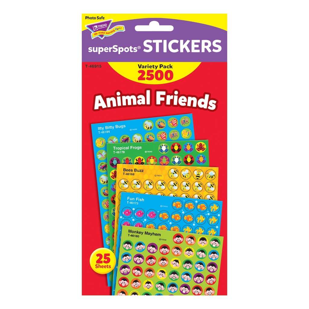 Animal Friends superSpots® Stickers Variety Pack