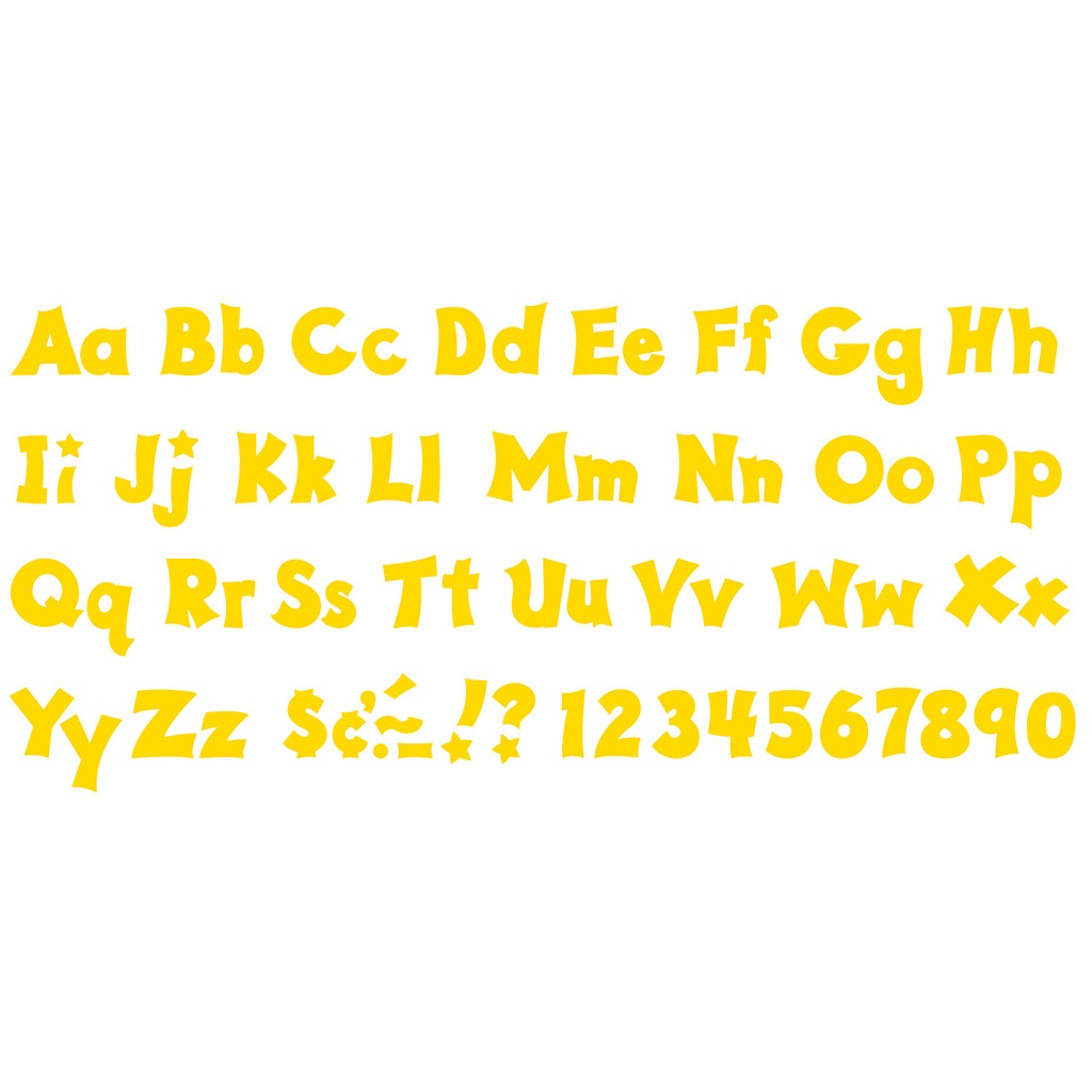Yellow 4-Inch Friendly Uppercase/Lowercase Combo Pack Ready Letters®