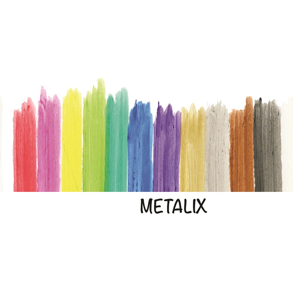 24ct Solid Tempera Paint Metalix in 12 Colors