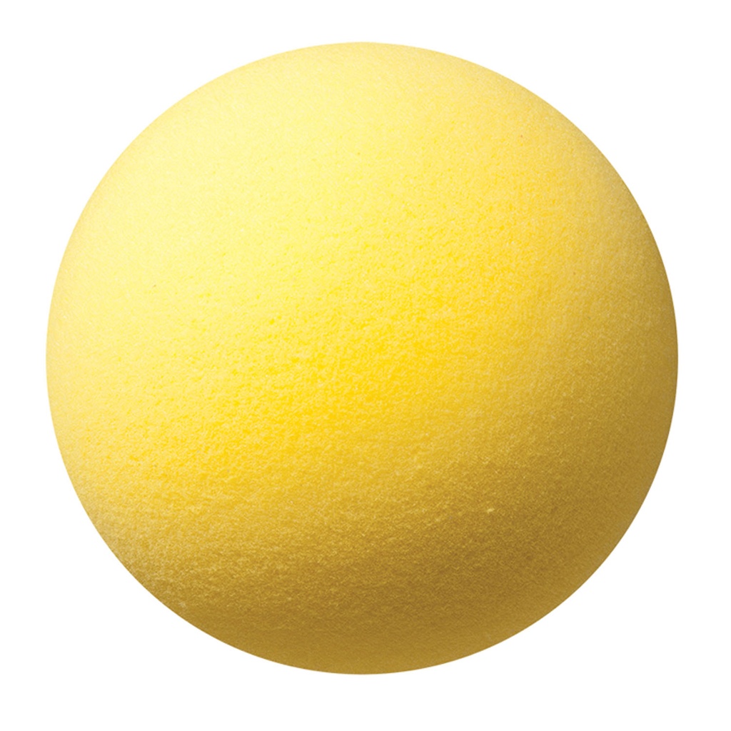 Yellow 7"Uncoated Regular Density Foam Balls 3ct