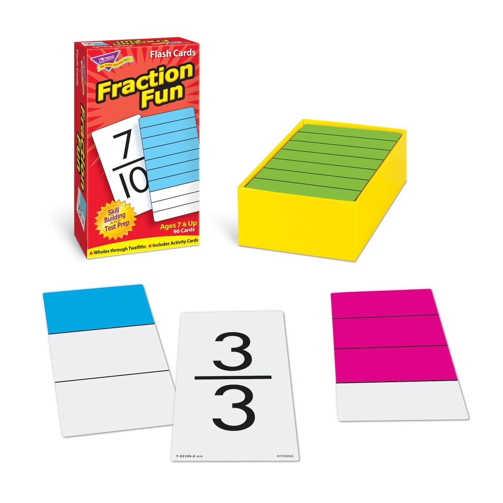 Fraction Fun Skill Drill Flash Cards