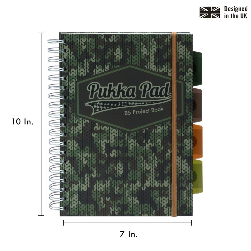 Camo B5 Project Books Pack 3